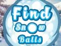 ゲーム雪玉を見つけるオンライン