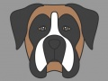 ゲーム犬の顔の塗り絵オンライン