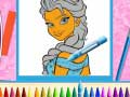 ゲームプリンセスシスターズの塗り絵オンライン