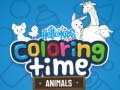 ゲームこんにちは子供たち！動物の塗り絵の時間オンライン