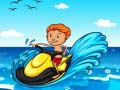 ゲームジェットスキーの夏の楽しみ 隠されたオンライン