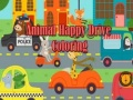 ゲーム動物の幸せなドライブ 塗り絵オンライン
