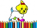 ゲーム学校へ戻る：犬のぬりえ本オンライン