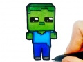 ゲーム簡単子供塗り絵 Minebloxオンライン