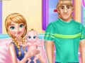 ゲーム妊娠中のアンナと赤ちゃんケアオンライン