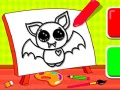 ゲーム簡単な子供の塗り絵：コウモリオンライン