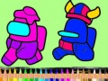 ゲームAmong Us 塗り絵オンライン