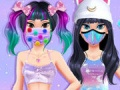 ゲームかわいいスキンルーティンマスクメイクオーバーオンライン
