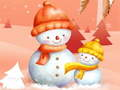 ゲーム雪だるまスライドオンライン