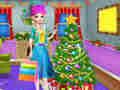 ゲームクリスマスツリーの飾り付けとドレスアップオンライン