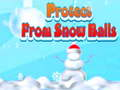 ゲーム雪玉から守るオンライン