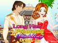 ゲームロングヘアプリンセスのウェディングドレスオンライン