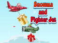 ゲーム雪だるまと戦闘機オンライン