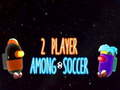 ゲームサッカーの中の2人のプレイヤーオンライン