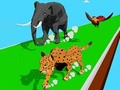 ゲーム動物変身レース3Dオンライン