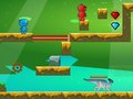 ゲーム恐竜の世界における火と水オンライン