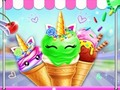 ゲームユニコーンアイスクリームコーンメーカーオンライン