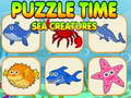 ゲームパズルタイム海の生き物オンライン