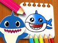 ゲームベビーシャーク塗り絵オンライン