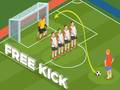 ゲームサッカーのフリーキックオンライン
