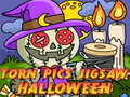 ゲーム破れた写真ジグソーパズルハロウィンオンライン