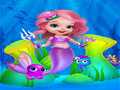 ゲームかわいい人魚の女の子のドレスアップオンライン