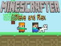 ゲームマインクラフトのスティーブとアレックスオンライン