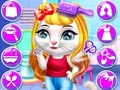 ゲームシックな赤ちゃん子猫のヘアサロンオンライン