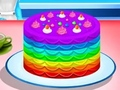 ゲーム虹のケーキを作るオンライン
