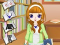 ゲーム図書館ガールのドレスアップオンライン