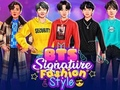 ゲームBTSのサインファッションスタイルオンライン