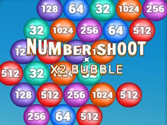 ゲーム数字シュート x 2 バブルオンライン