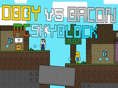 ゲームObby対Bacon: MCSkyblockオンライン