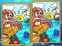 ゲーム人魚の違いを探すオンライン