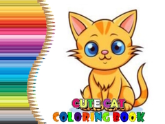 ゲームかわいい猫の塗り絵オンライン