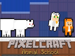 ゲームピクセルクラフト動物学校オンライン