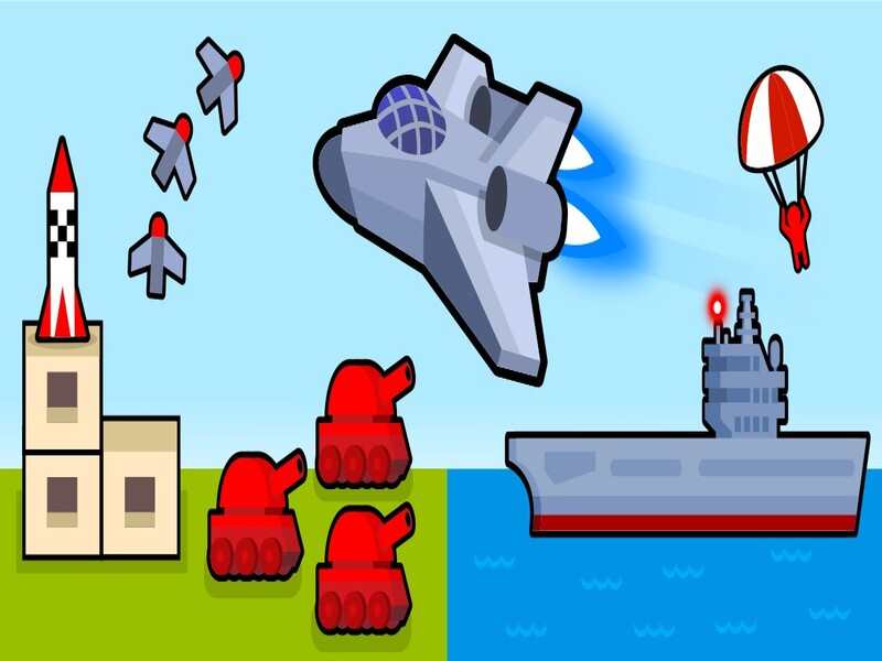 ゲーム爆撃機飛行機：2Dエアストライクオンライン