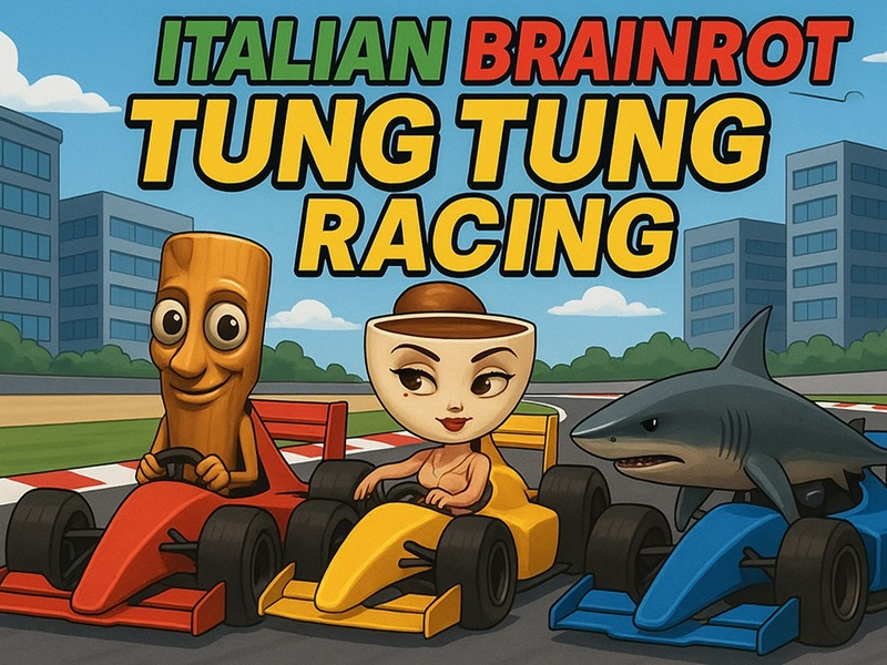 ゲームイタリアのBrainrot Tung Tung Racingオンライン
