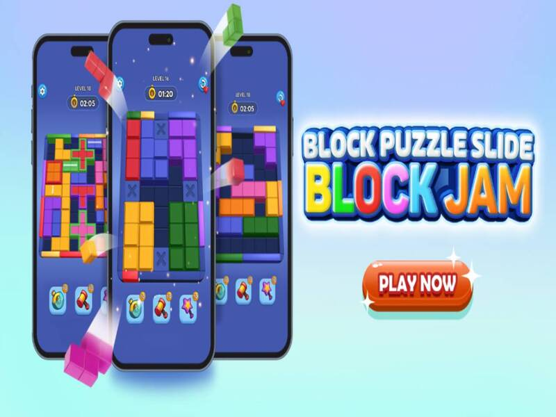 ゲームブロックパズル：スライドブロックジャムオンライン