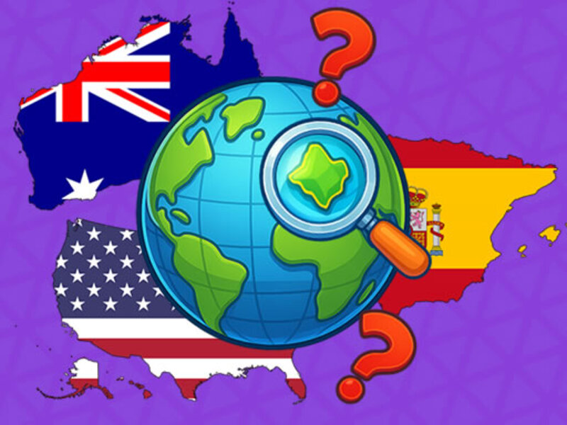 ゲームクイズは国を推測しますオンライン