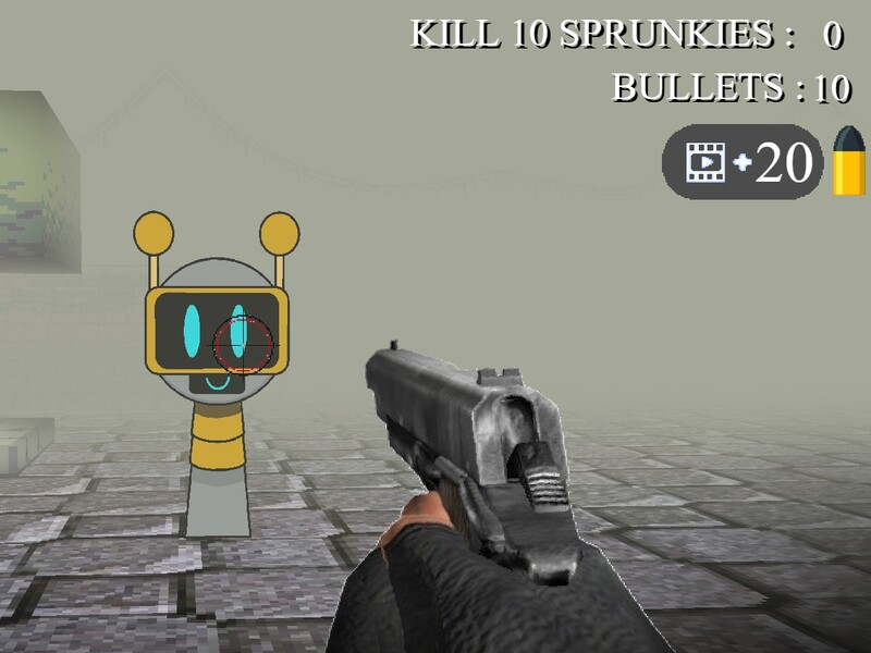 ゲームSprunki 3Dシューターオンライン