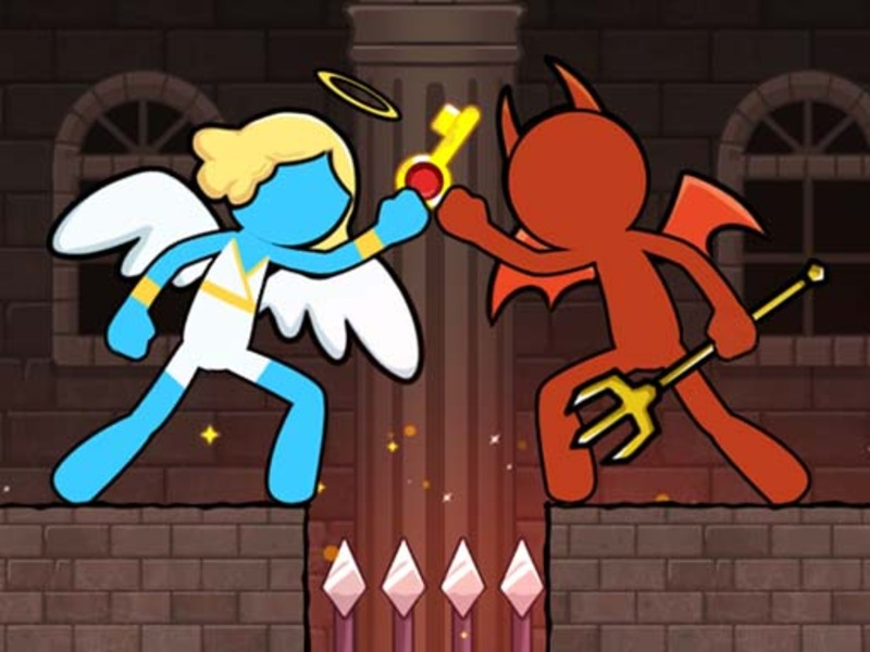 ゲームStickman Duo：墓から脱出しますオンライン