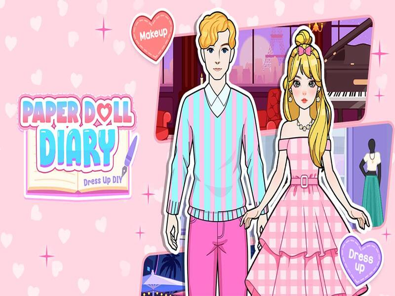 ゲーム紙人形の日記：DIYをドレスアップしますオンライン